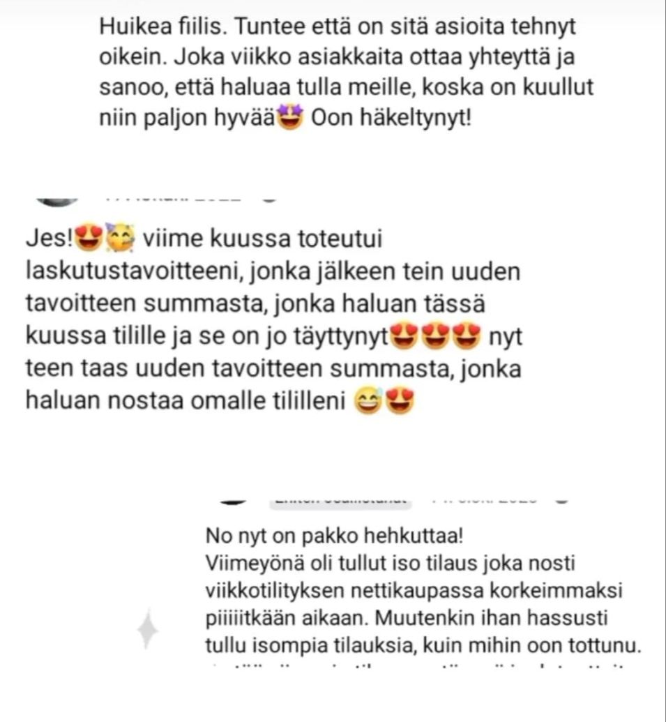 kuva palautteesta