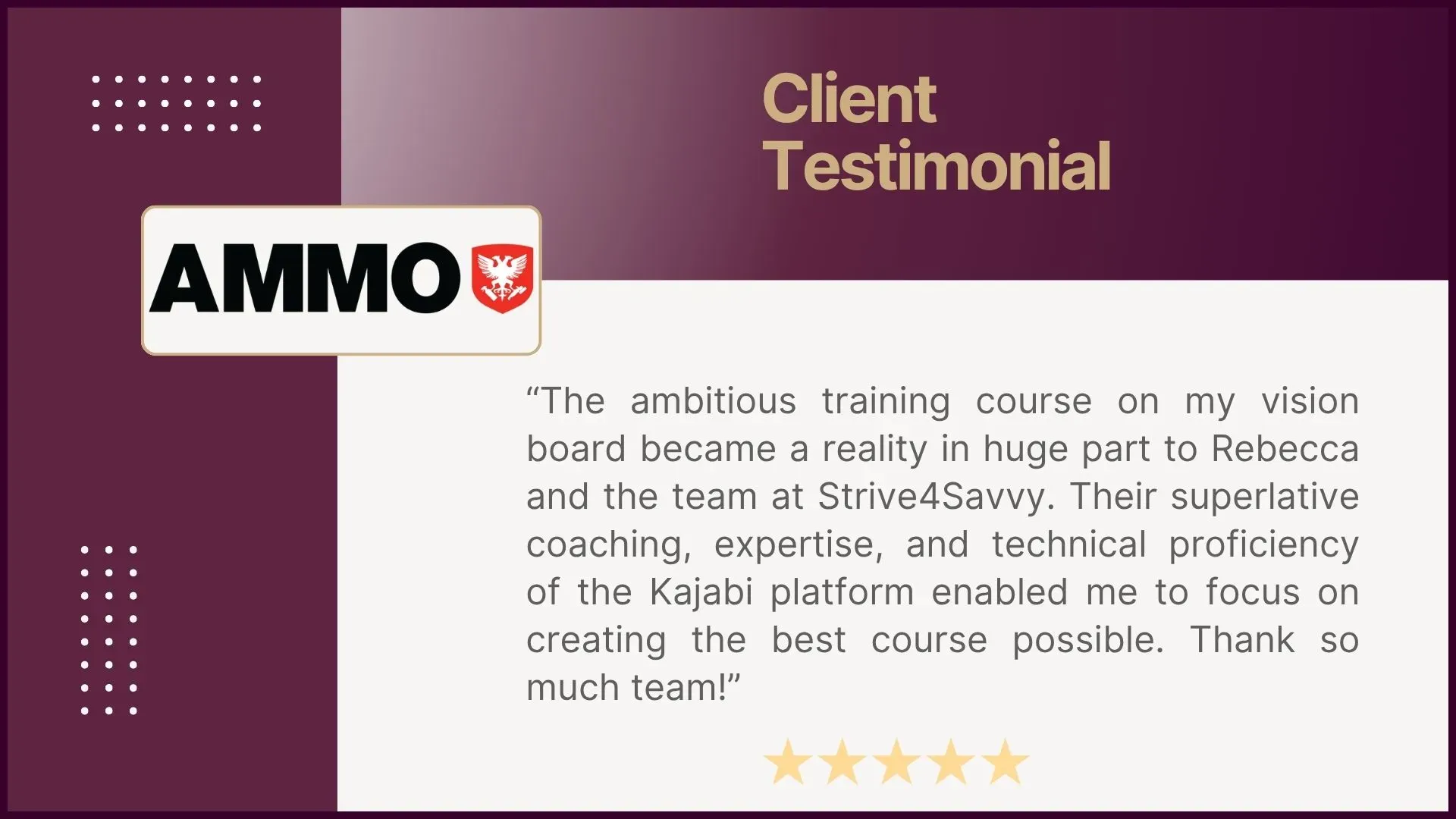 Testimonial from Massey Consulting