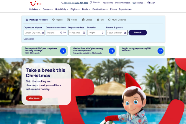 TUI Homepage
