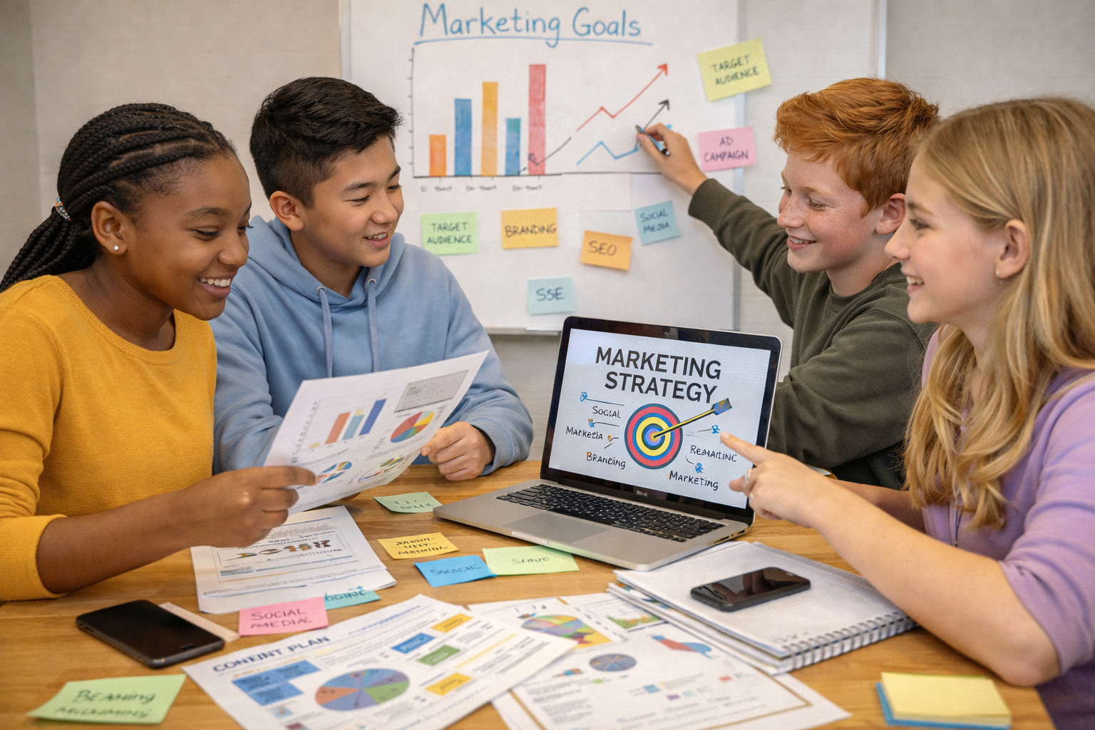 Marketing course for older youth