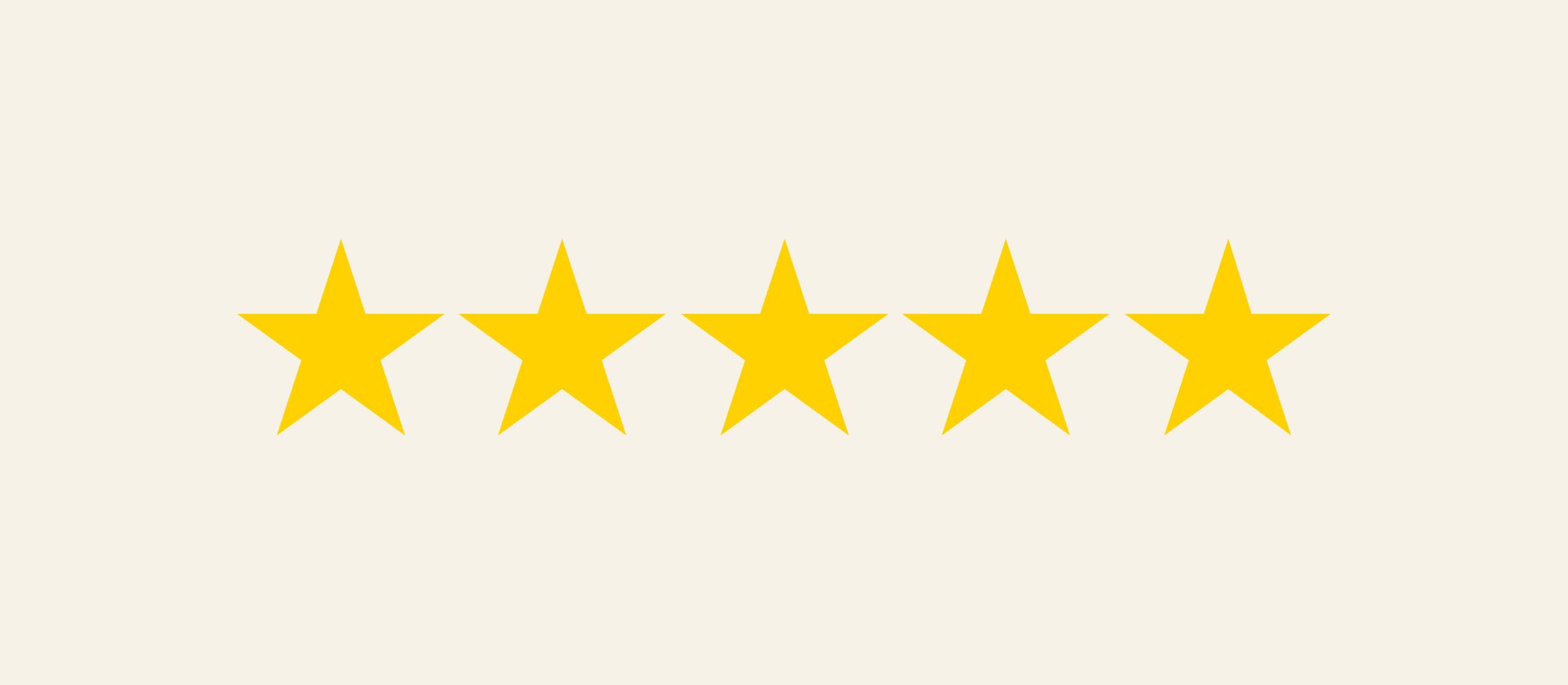 5-Star Google reviews