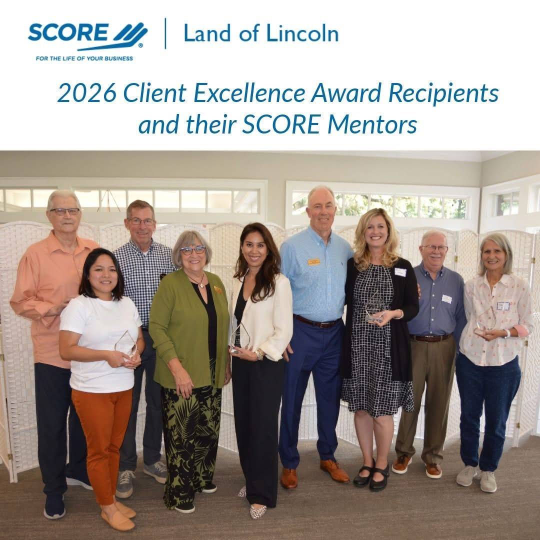 2026 Client Excellence Award Recipients and their SCORE Mentors