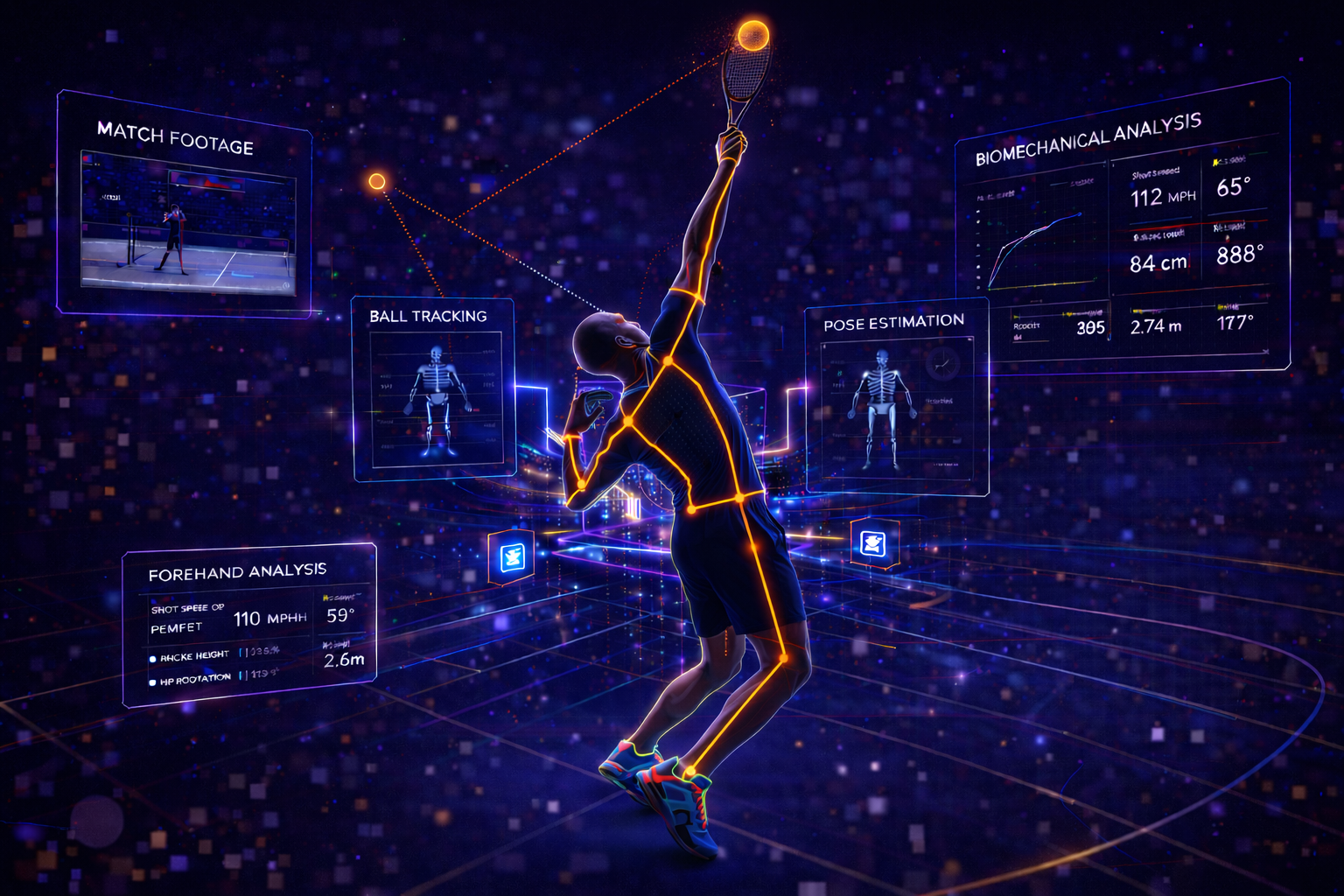 Computer Vision Pipeline for Competitive Tennis