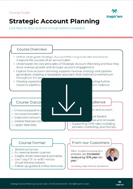 inspir'em | Strategic Account Planning Workshop Guide