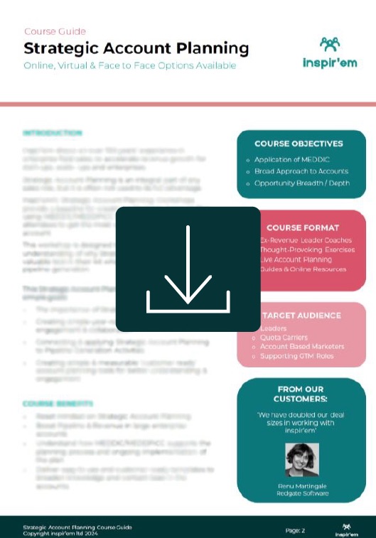 inspir'em | Strategic Account Planning Workshop Guide