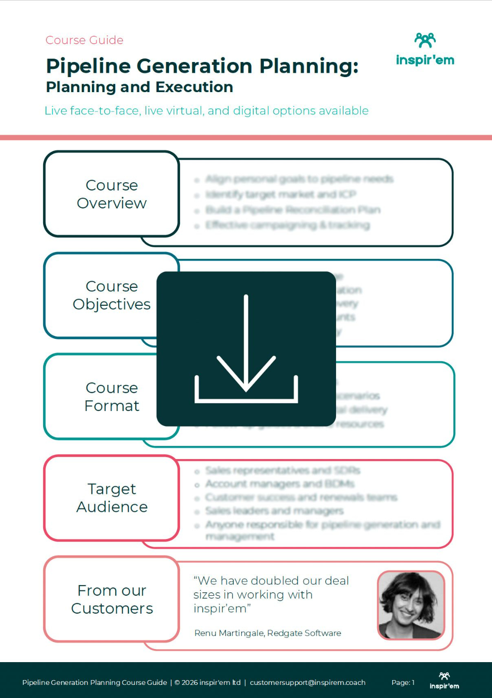 inspir'em | Strategic Account Planning Workshop Guide