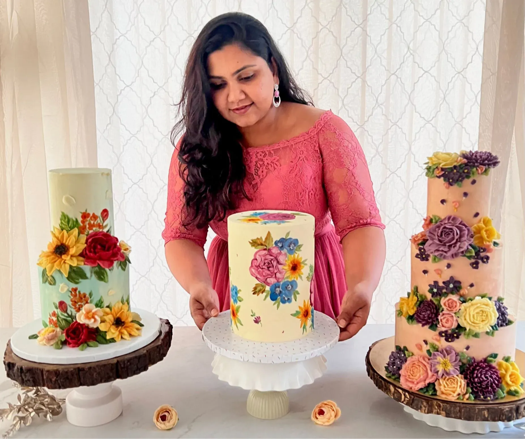 Palette Knife Painted Cake