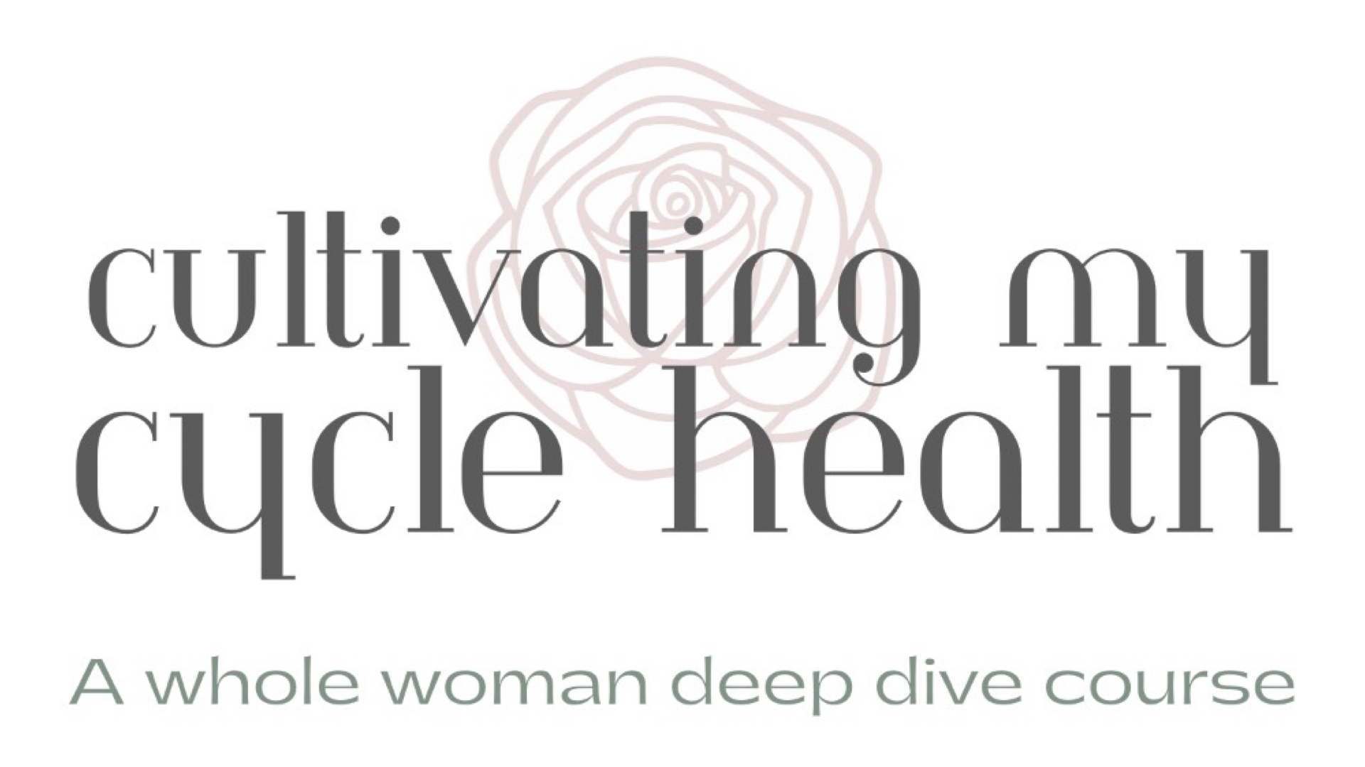 Cultivating My Cycle Health