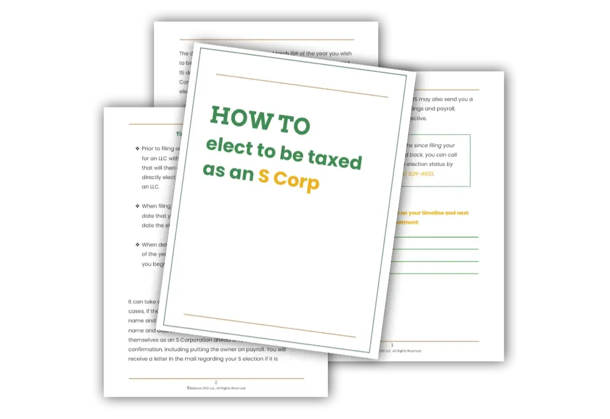 Guide for filing IRS Form 2553 to elect S Corp status
