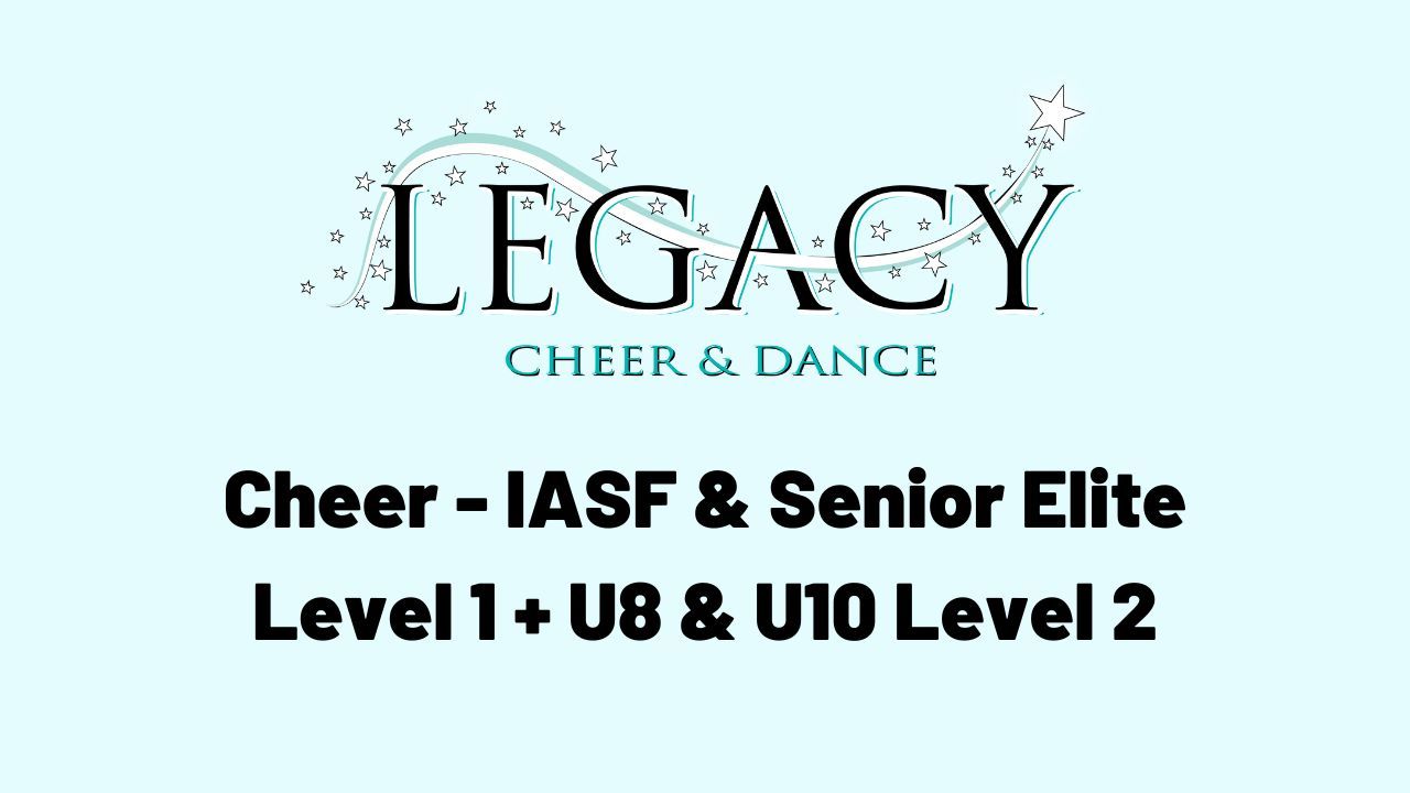 Cheer Divisions Level 1 All Ages & Mini 2