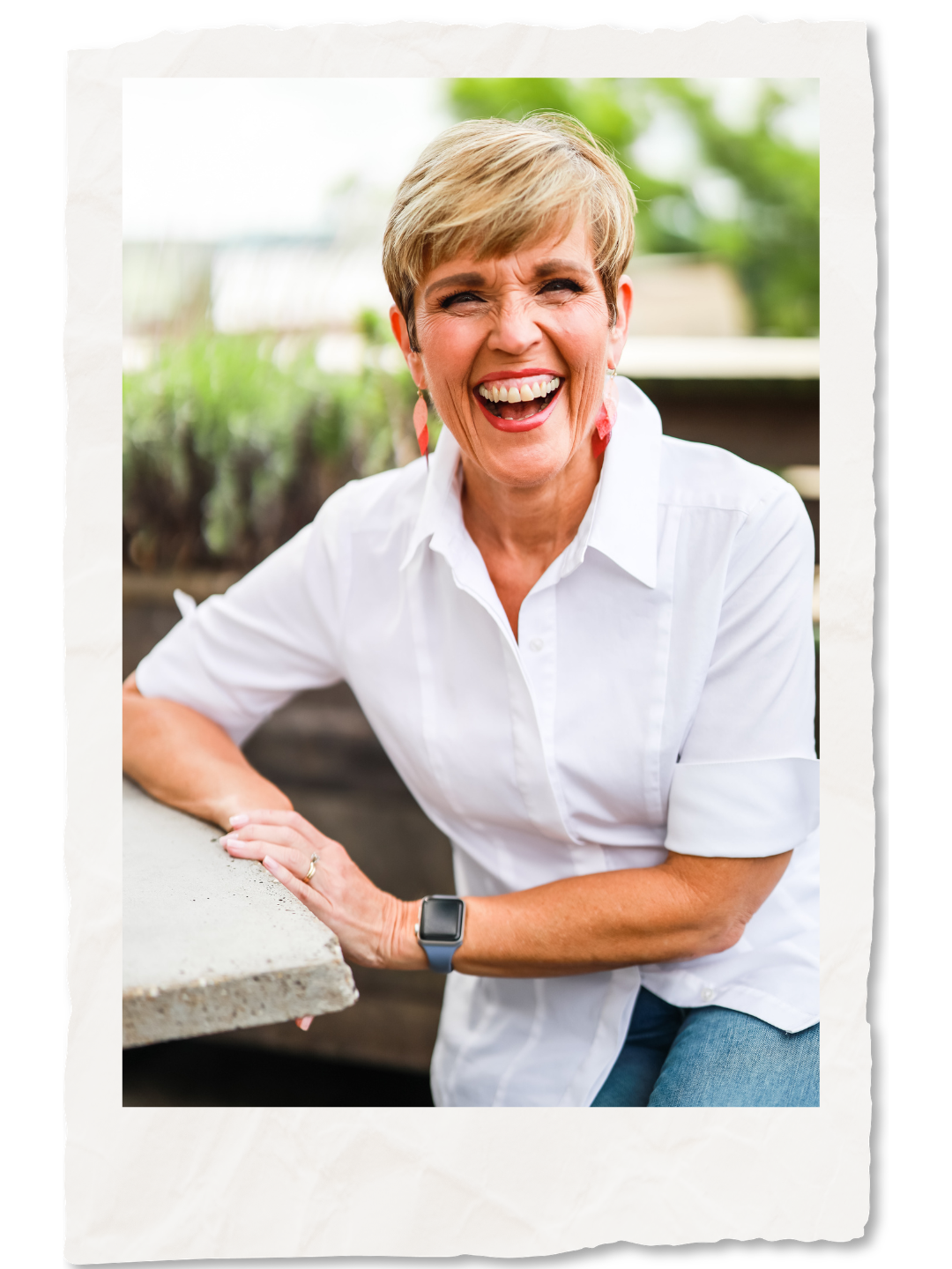 Andrea Johnson laughing