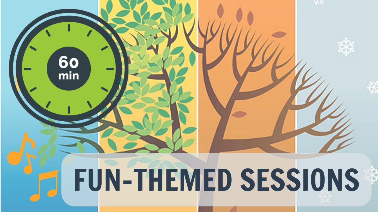 60 Minute Fun-Themed Sessions