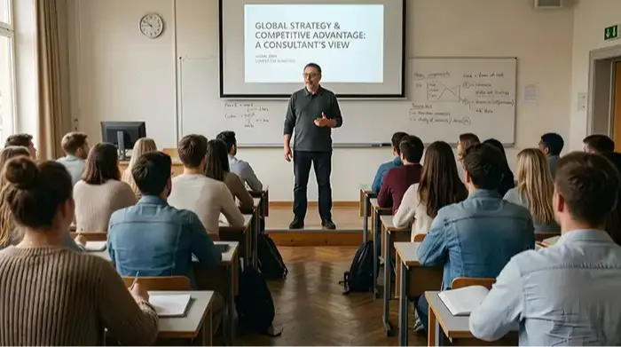 Consultoria.uno o uno de sus representantes en los medios de comunicación, televisión y dando conferencias sobre cómo conseguir más clientes