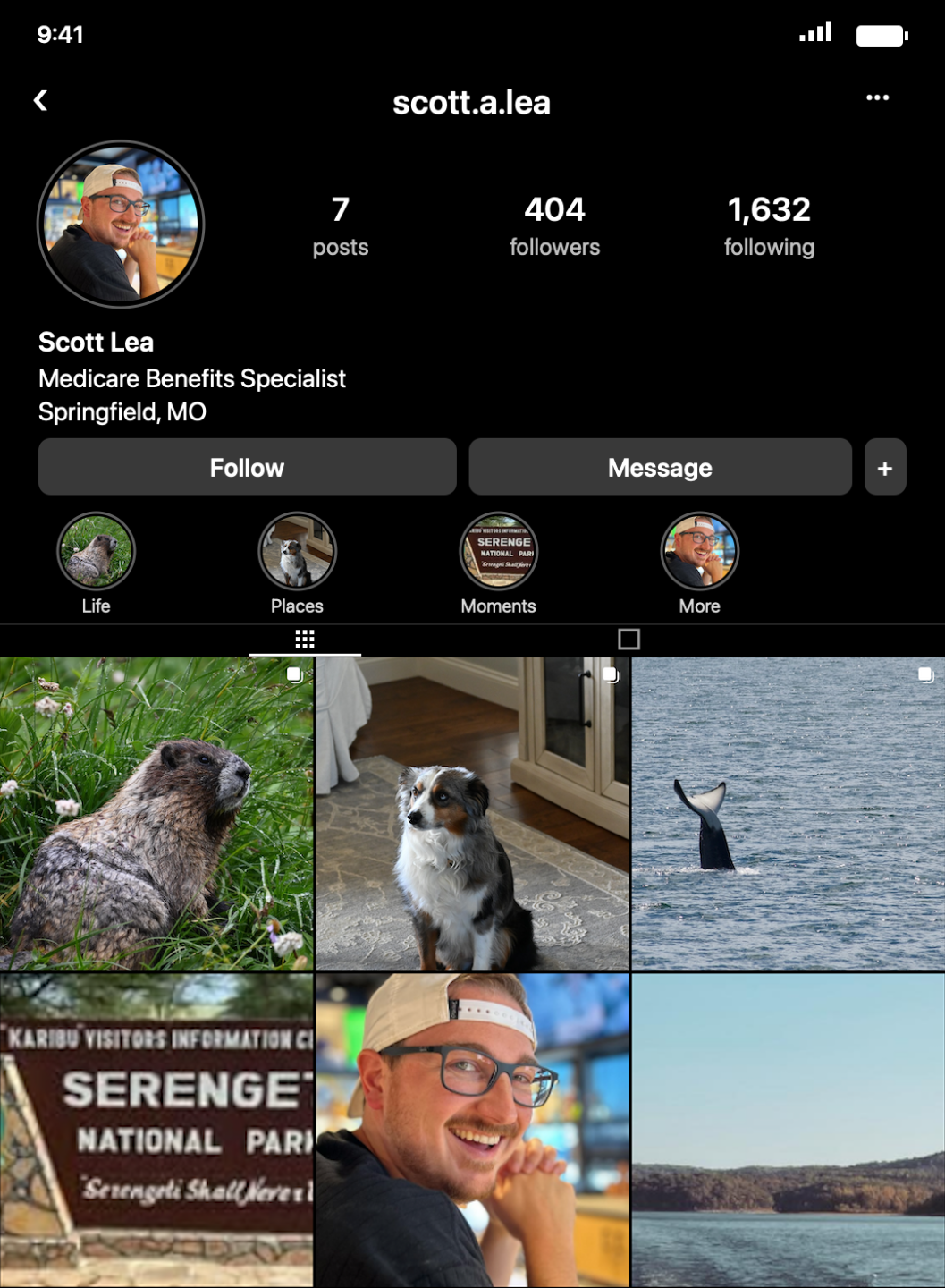 Scott Lea's before Instagram profile