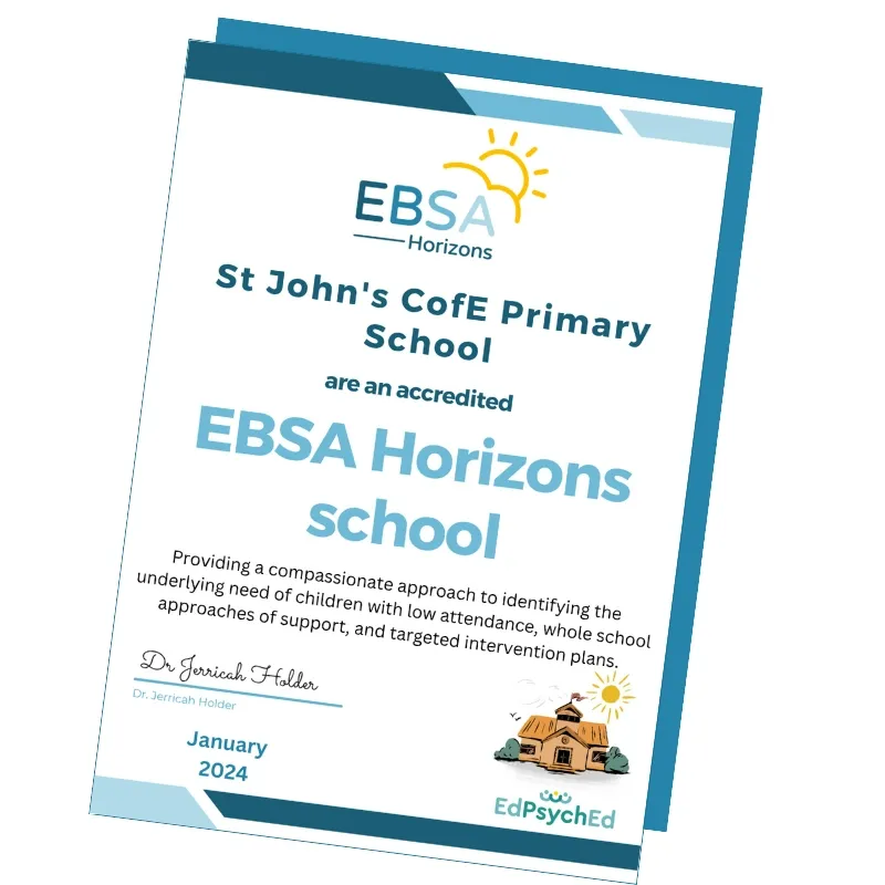 EBSA Horizons accreditation and certificate for your school