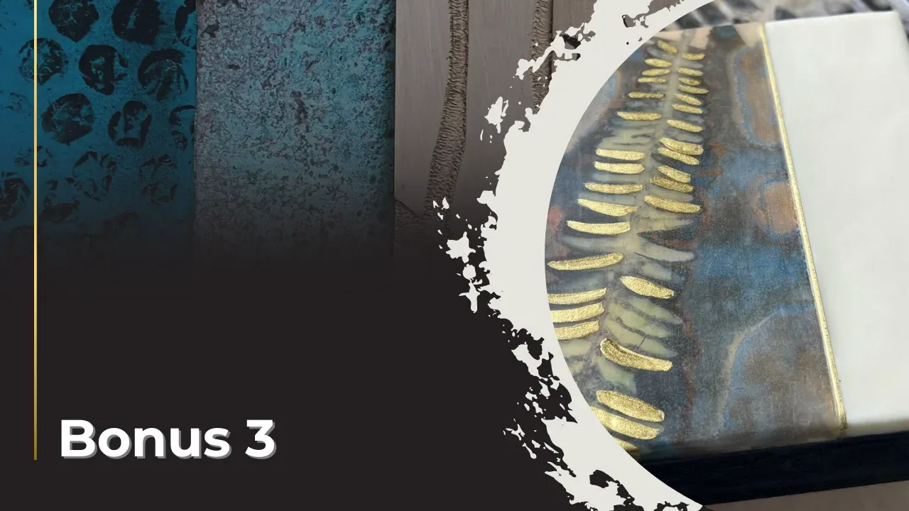 matte resin vintage metal art course bonus module cover