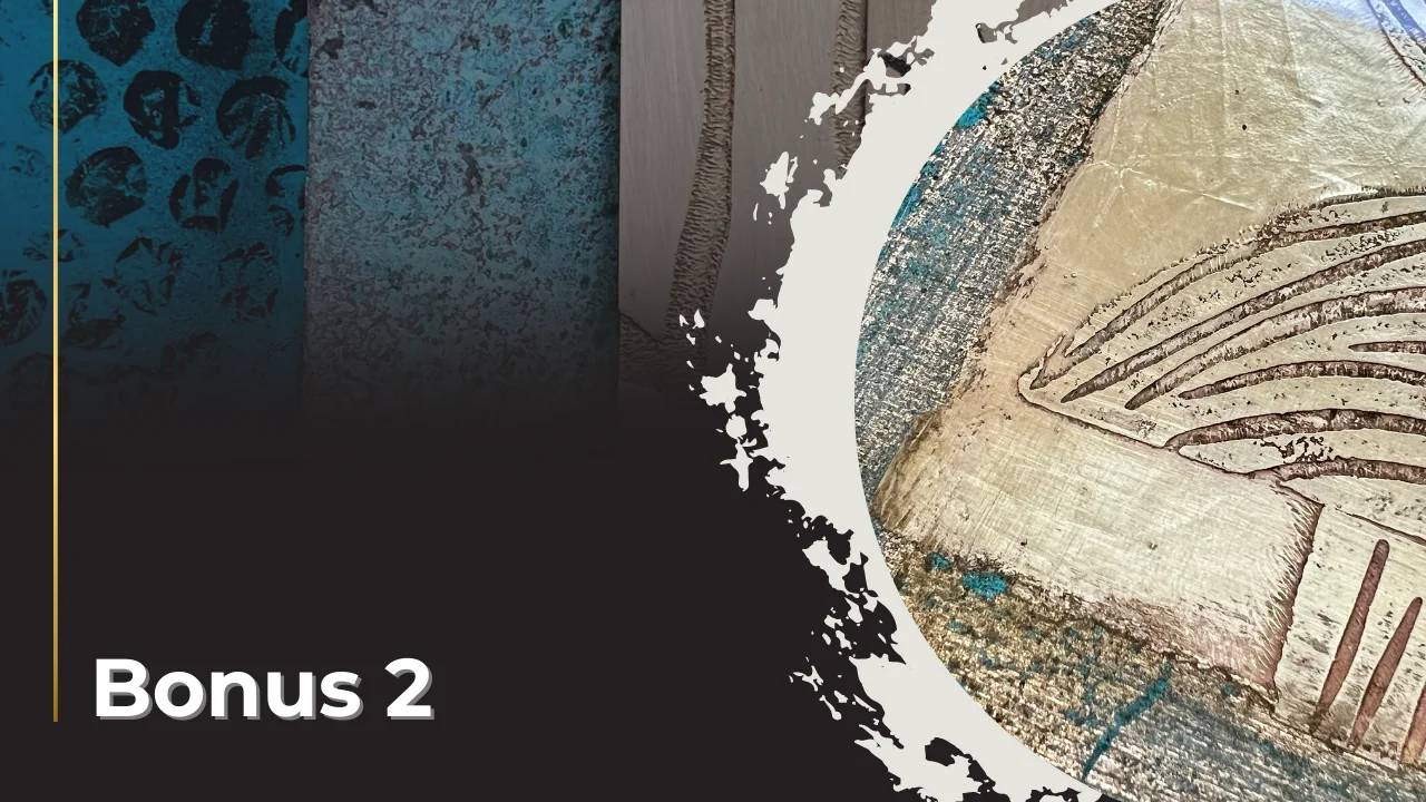 encaustic printed pattern play art course bonus module cover