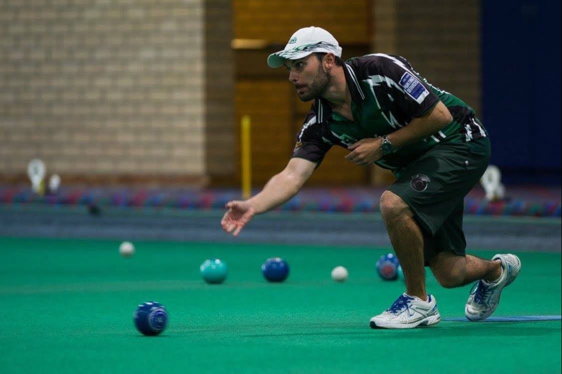 Simon Lyttle lawn bowls delivery