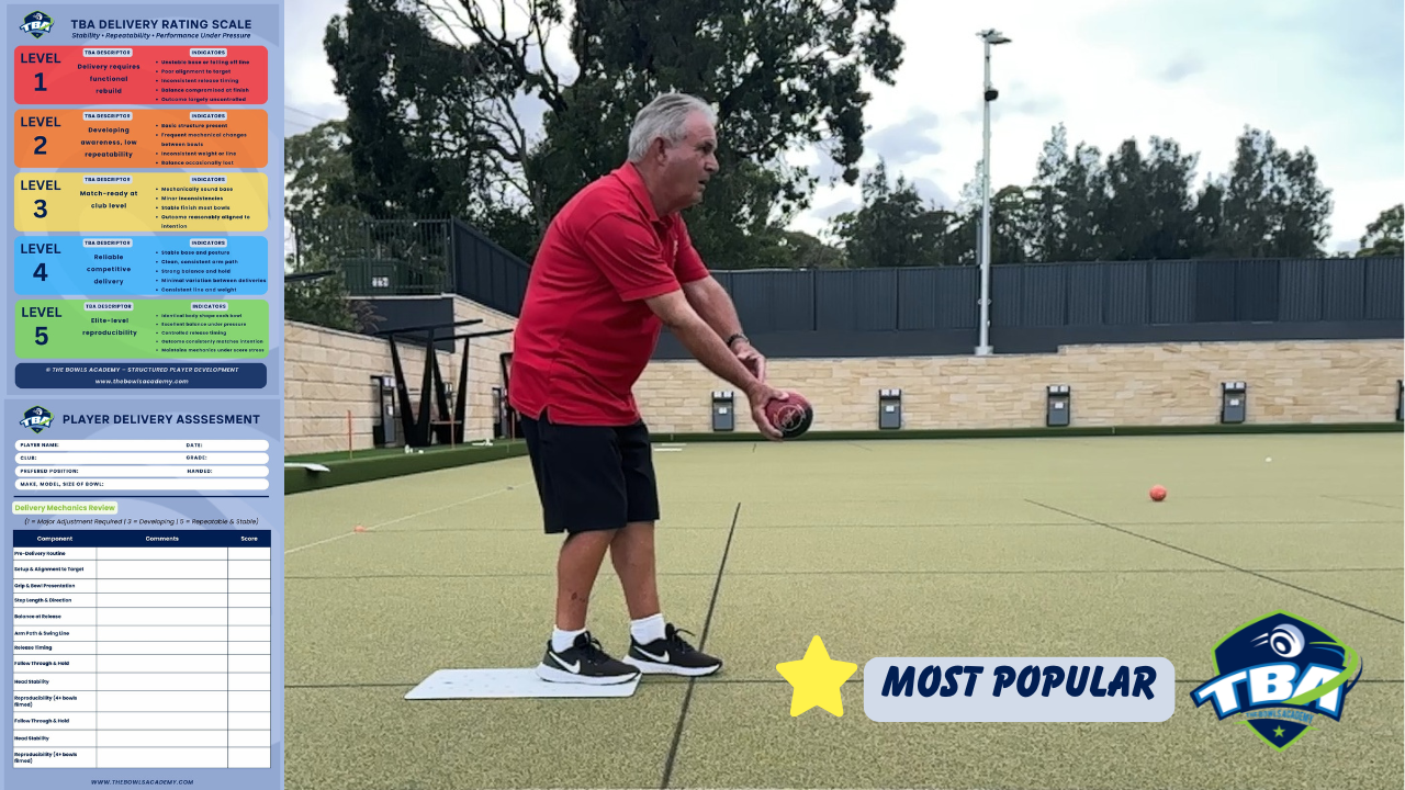 Lawn bowls delivery analysis