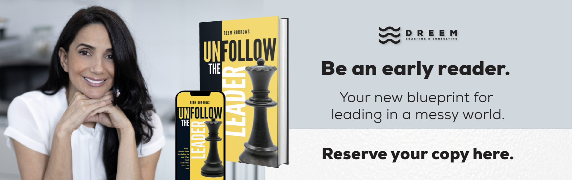 Unfollo the leader book by Reem Borrows