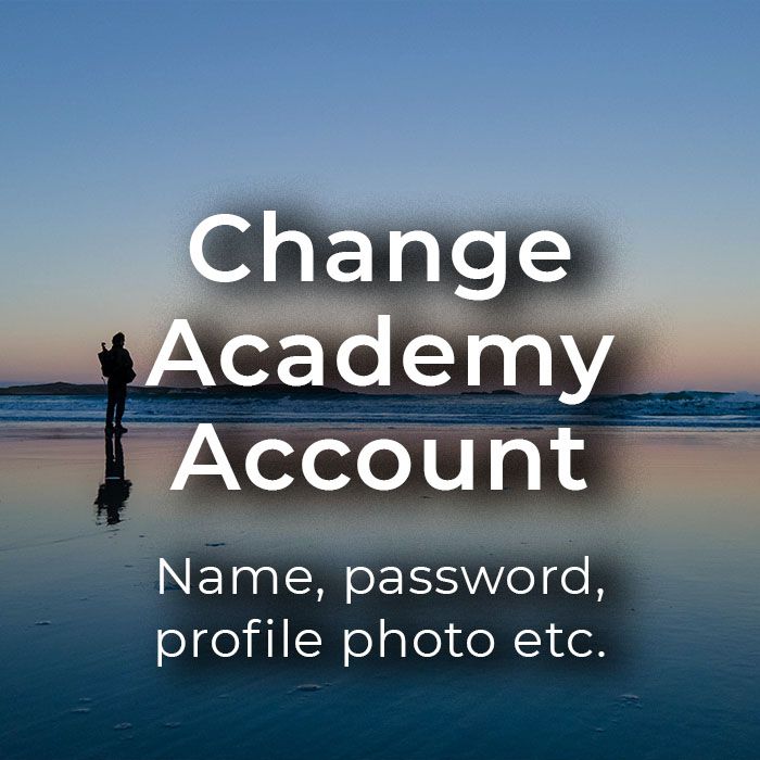 Change Academy Account