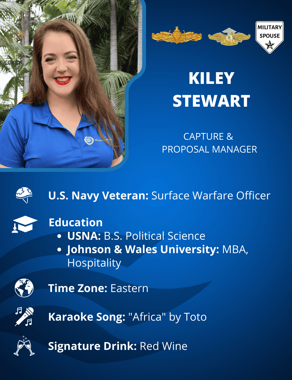 Photo of Kiley Stewart, a Capture and Proposal Manager at Trident Proposal Management