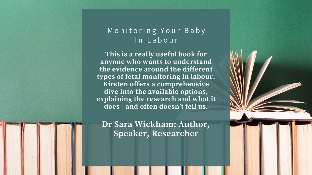 Here's what Dr Sara Wickham says about my book