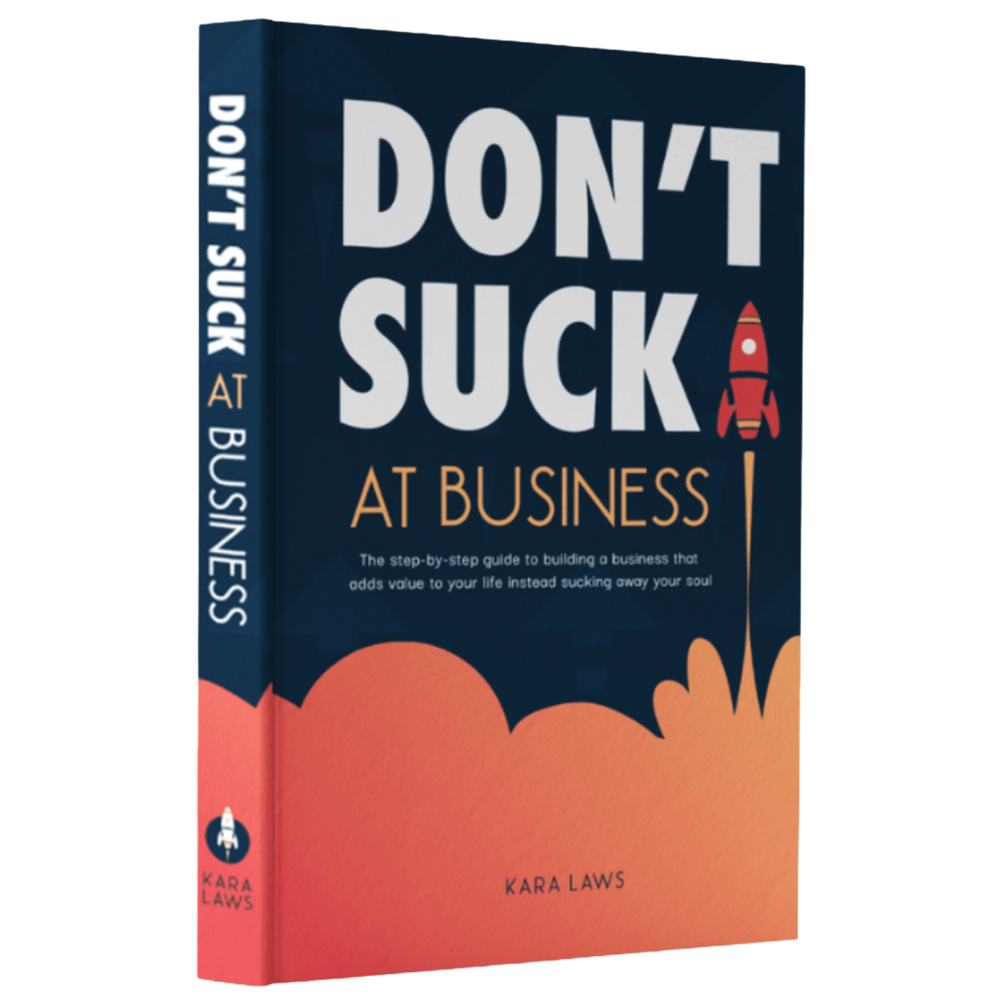 Kara Laws promoting her book "Don't Suck At Business."