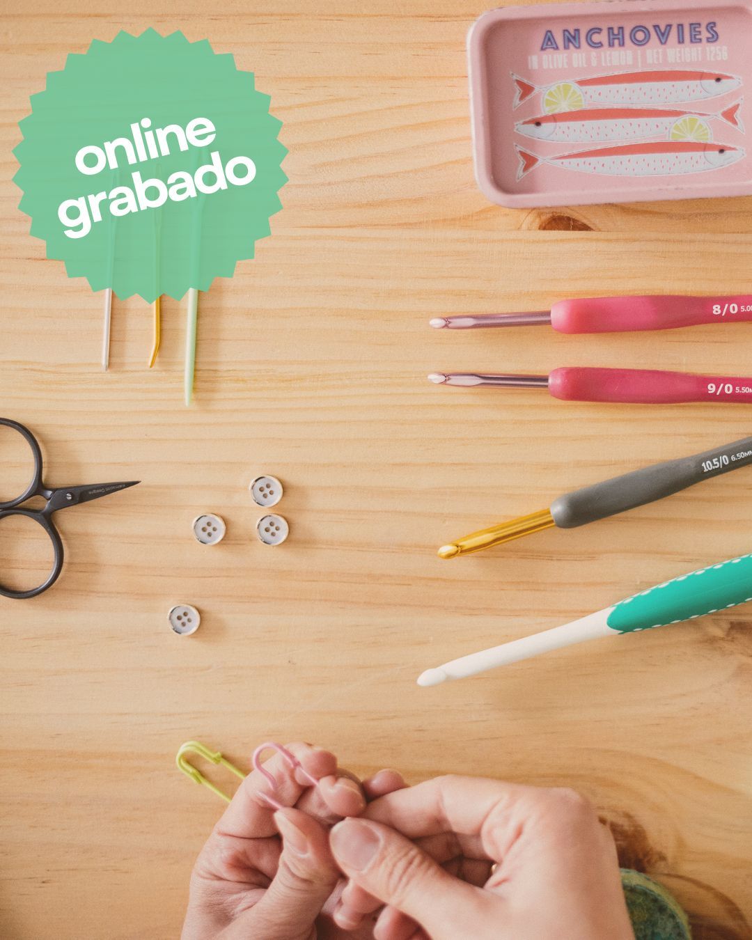 materiales de crochet