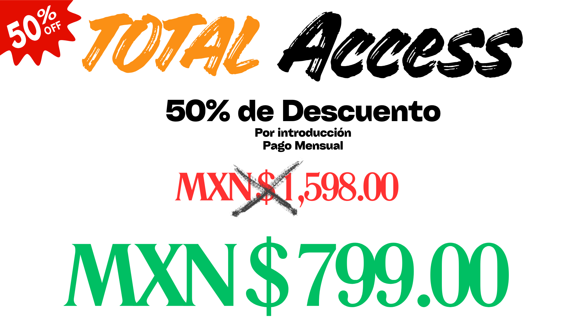 50% de descuento