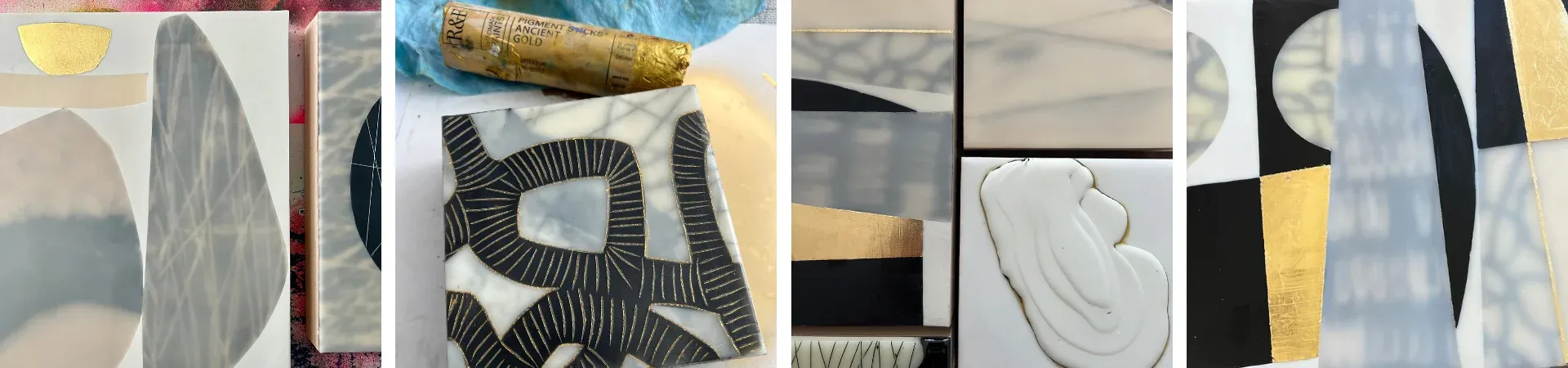 metal and stencil art samples