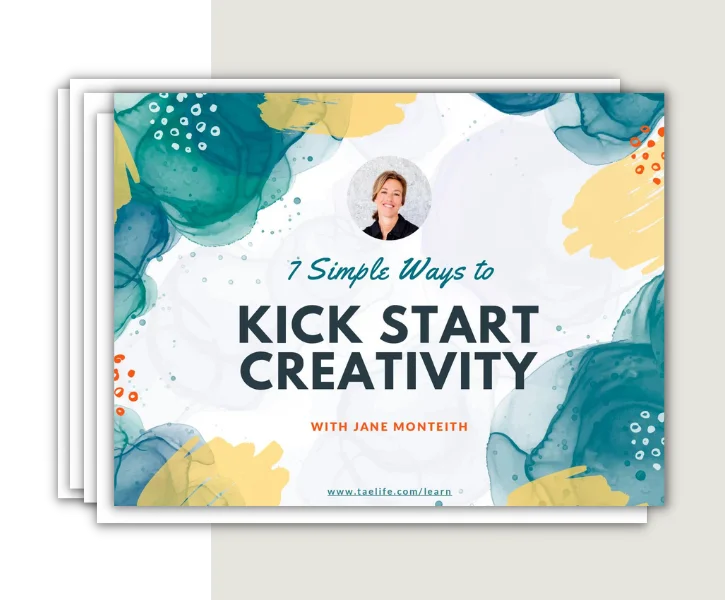 cover for a guide for 7 ways to kick start creativity