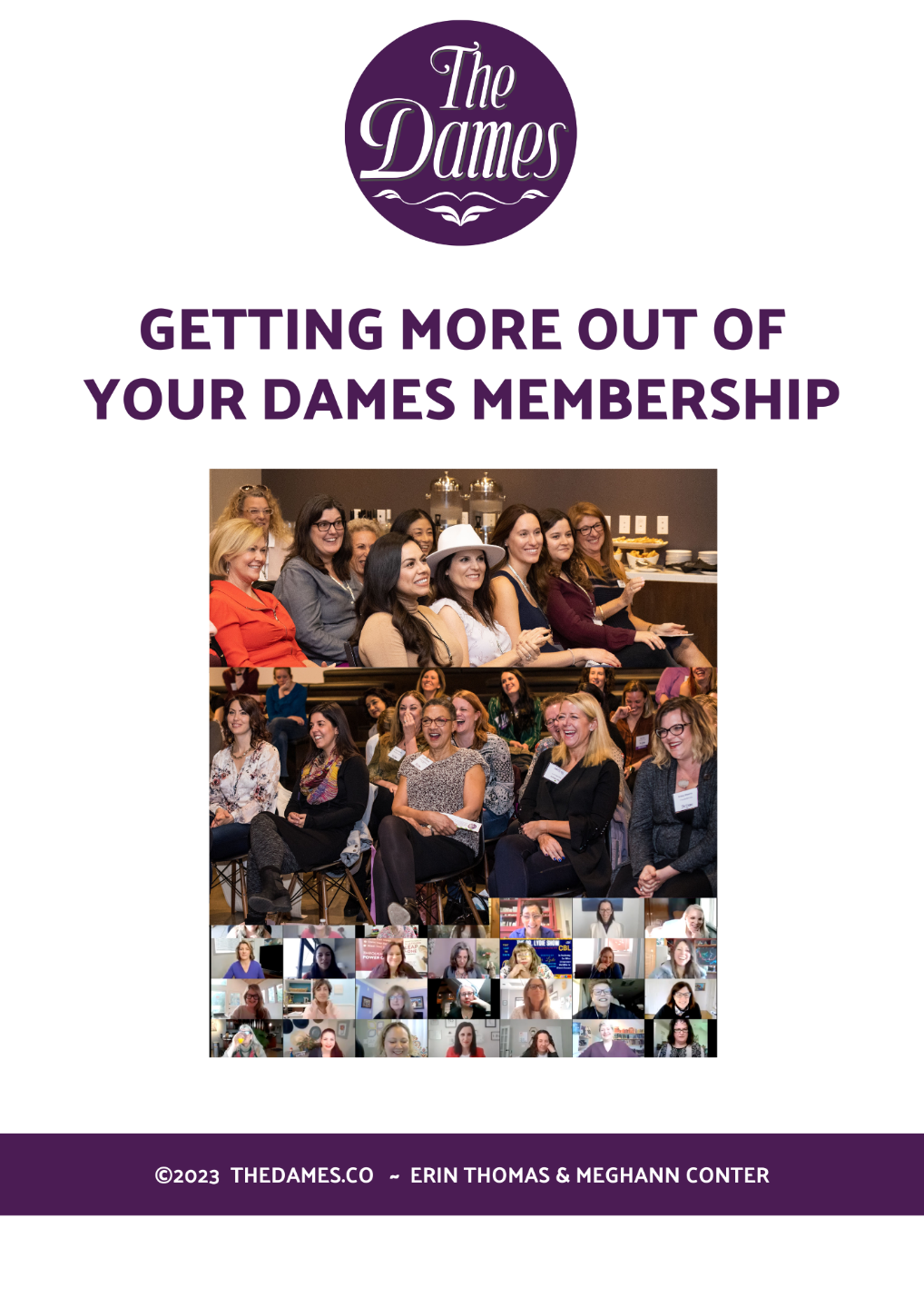 Getting More Out of Your Dames Membership guide cover