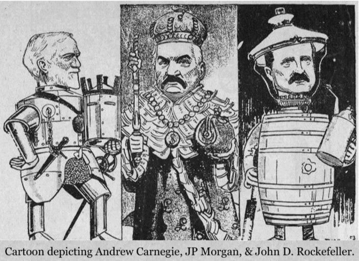 Cartoon of Gilded Age Robber Barons