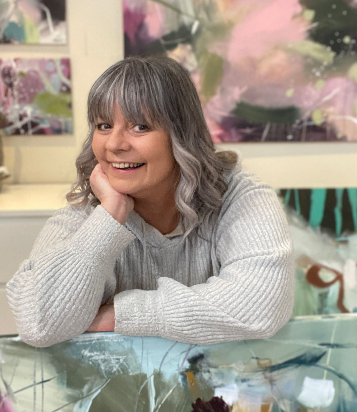 Cathy Mevik maler abstrakt