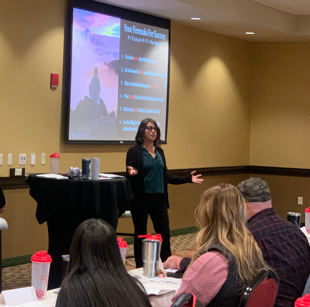 Dr. Amanda Speaking at a Leadership Event