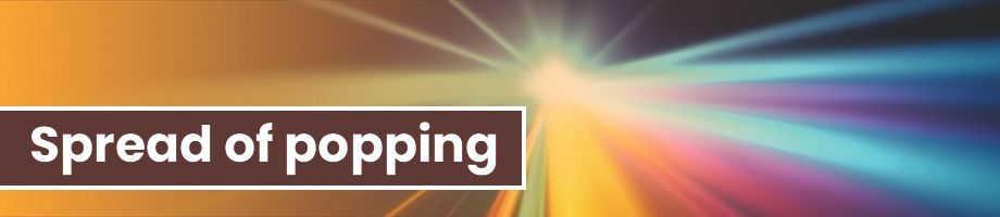 Spread of popping across the United States