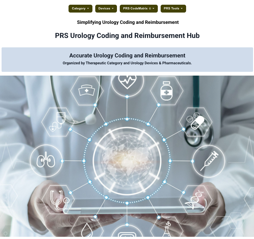 PRS Urology Coding and Reimbursement Hub