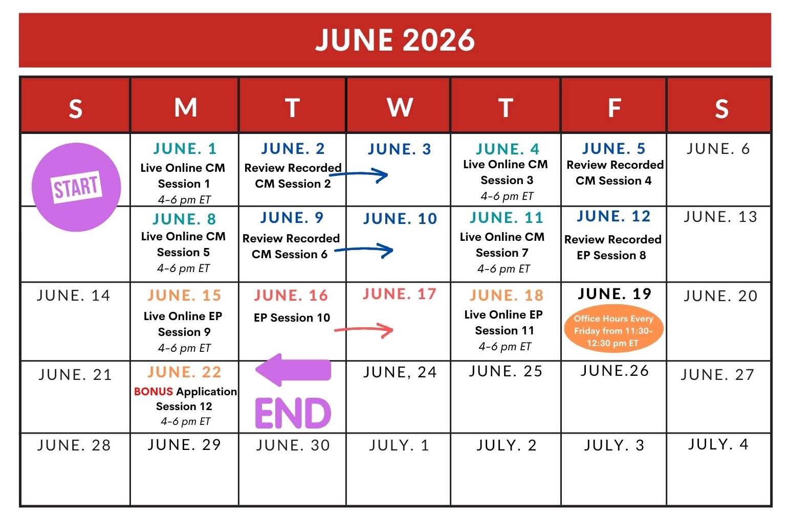 READY, Set, Change! Spring Training Schedule