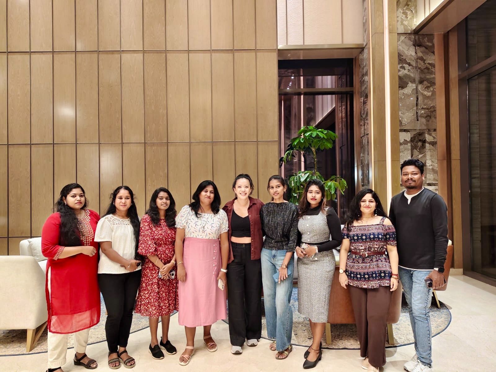 Mimi Hsu with her core ERS virtual assistant team in India