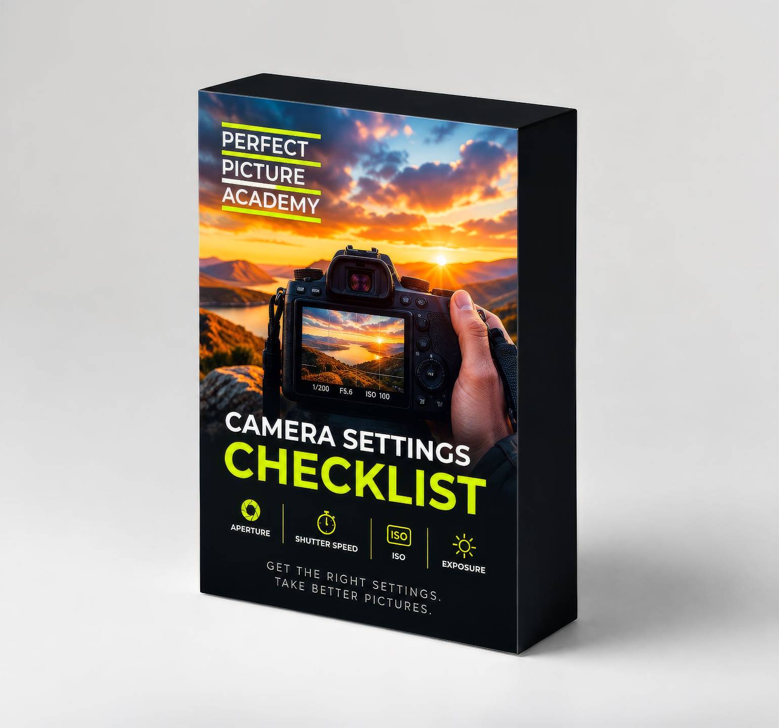 Camera Settings Checklist from Perfect Picture Academy