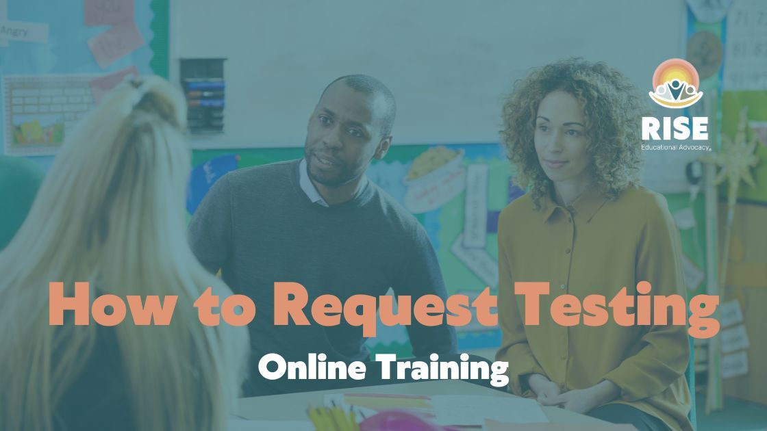 How to Request Testing Online IEP Course
