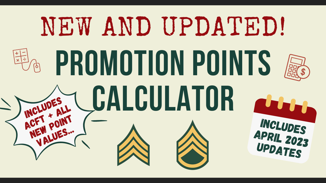 Promotion Points Army October At Jacqueline Sadler Blog