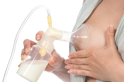 Women using electric breast pump