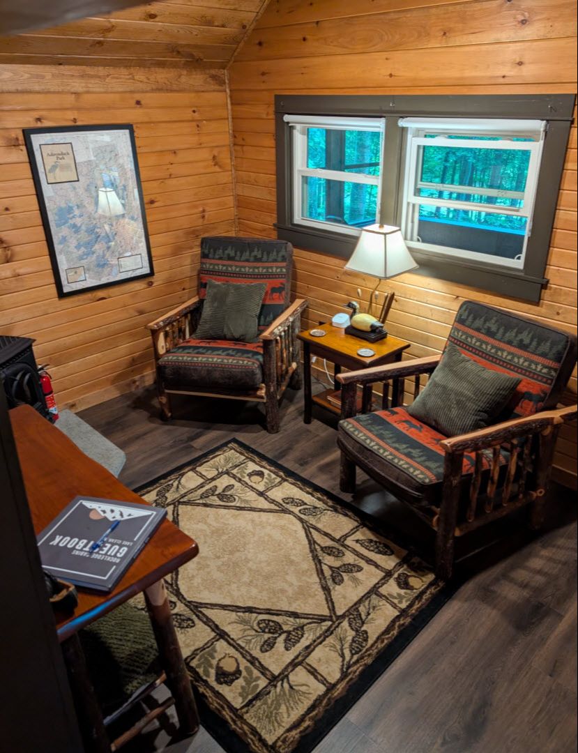 Snowshoe cabin at Rockledge