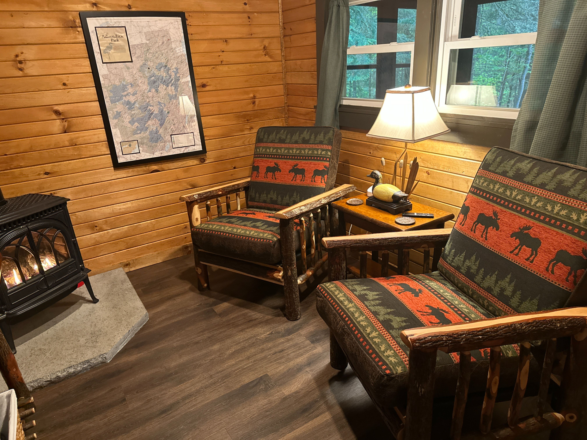 Snowshoe cabin at Rockledge