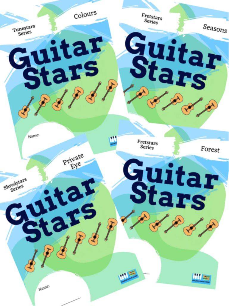 Guitar Stars student workbooks: Tunestars, Fretstars and Shredstars series