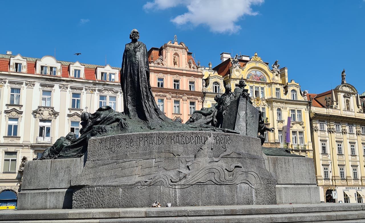 Jan Hus memorial Prague