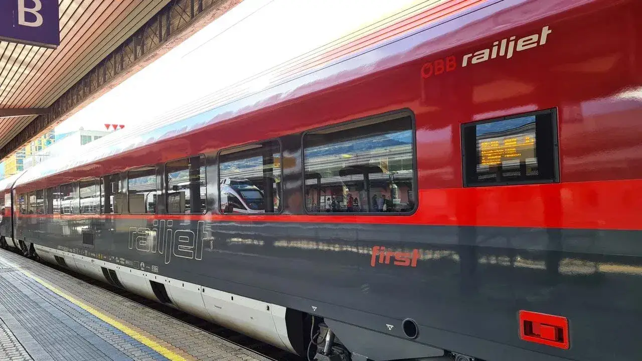 Austrian ÖBB Railjet train