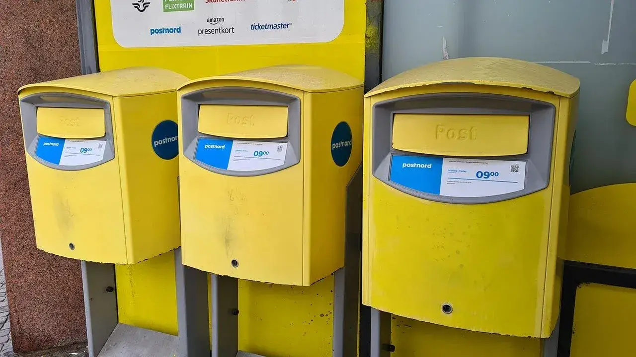Swedish post box